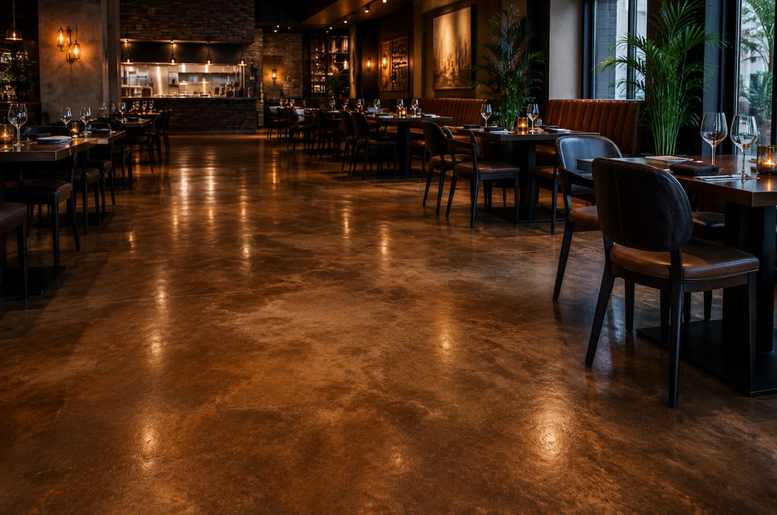 Commercial floor coating project