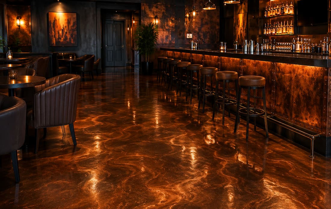 Commercial floor coating project